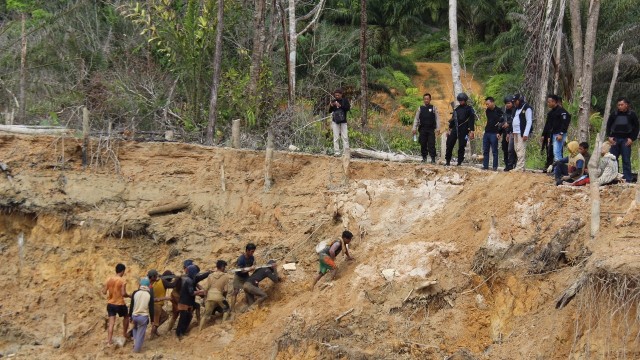 Penambangan liar di Kalimantan Barat digerebek (Foto: Dok. Polda Kalbar)