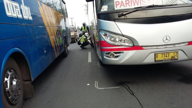 Kecelakaan di Puncak. (Foto: Dok. Polres Bogor)