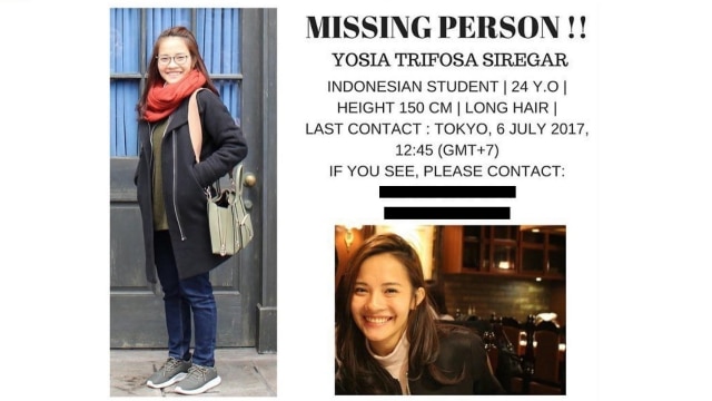 Gadis Indonesia hilang di Jepang. (Foto: Instagram @thenewbikingregetan)