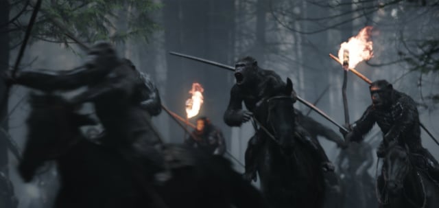 Adegan kera berperang dengan manusia (Foto: 20th Century Fox)