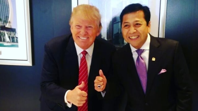 Donald Trump dan Setya Novanto (Foto: Instagram/@s.novanto)