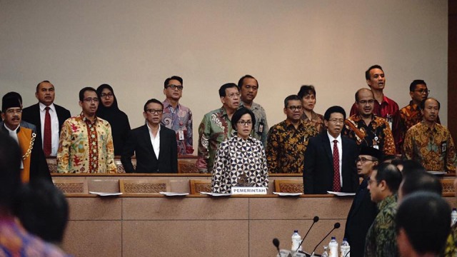 Sri Mulyani di Rapat Paripurna DPR (Foto: Dok. Kemenkeu)