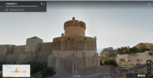 Menara Minceta di Kroasia. (Foto: Google Street View)