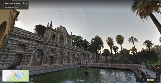 Real Alcázar di Seville, Spanyol. (Foto: Google Street View)