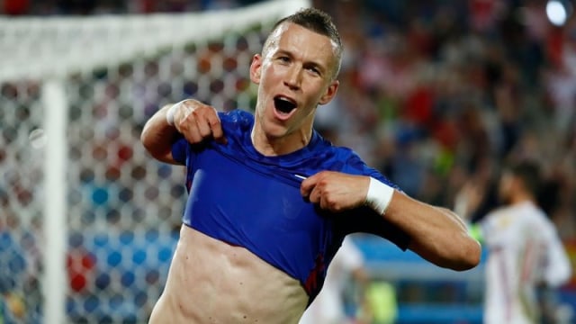 Perisic moncer bersama Kroasia. Foto: Reuters