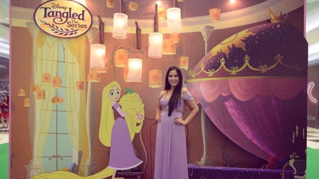 Ghaitsa Kenang jadi pengisi suara Rapunzel (Foto: Instagram/@ghaitsakenang)