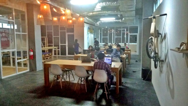 Suasana Google Lounge di Menara Kibar. (Foto: Muhammad Fikrie/kumparan)