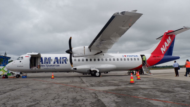 Pesawat Nam Air Biak-Papua (Foto: Sari Kusuma Dewi/kumparan)