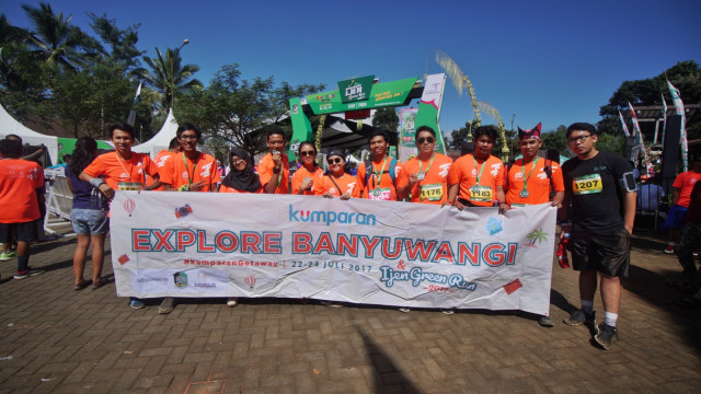 Para peserta Banyuwangi Ijen Green Run. (Foto: Cornelius Bintang/kumparan)