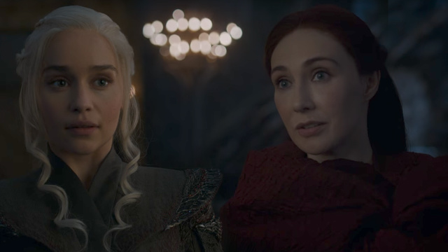 Daenerys bertemu dengan Melisandre di Dragonstone (Foto: HBO)