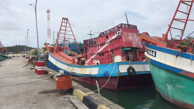 Kapal Vietnam yang dilelang Kejaksaan Negeri Batam (Foto: Istimewa)