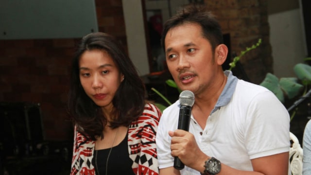 Hanung Bramantyo dan  Frederica (Foto: Munady Widjaja)