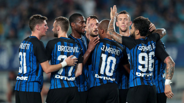 Inter menang atas Lyon. (Foto: Reuters/Stringer)