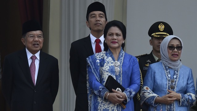 Pelantikan Perwira di Istana Merdeka (Foto: ANTARA/Puspa Perwitasari)