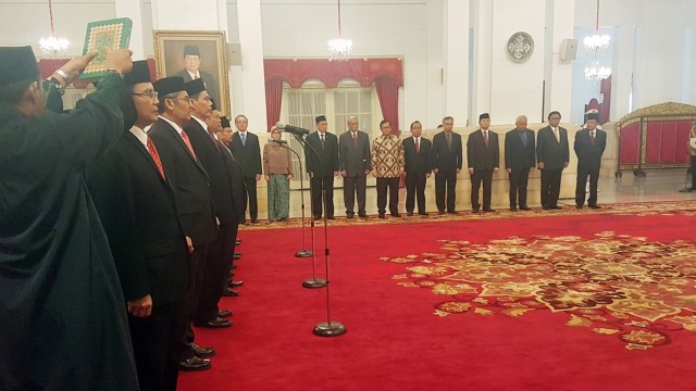 Pelantikan Dewan Pengawas dan  Pelaksana BPKH (Foto: Yudhistira Amran Saleh/kumparan)