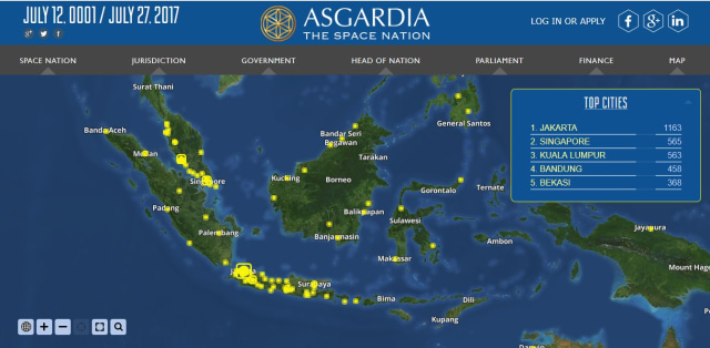 Penduduk Asgardia dari Indonesia (Foto: asgardia.space)