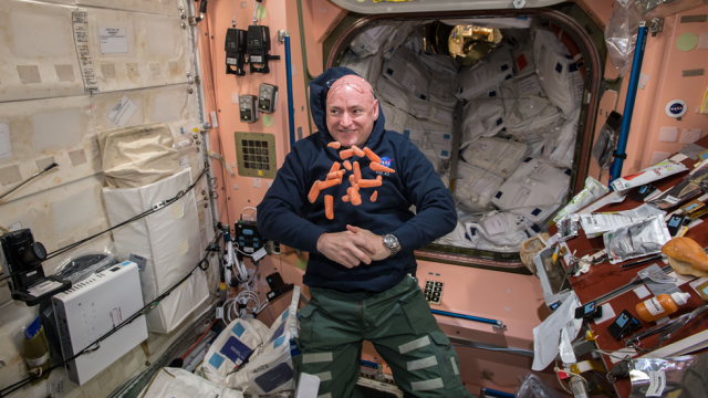 Scott Kelly ketika di luar angkasa (Foto: commons.wikipedia.org)