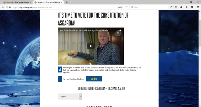 Voting Konstitusi (Foto: asgardia.space)
