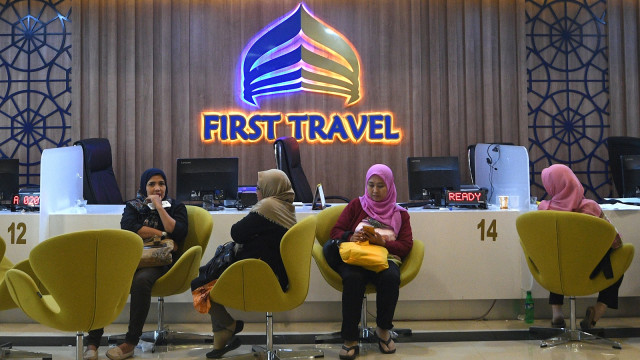 Kantor First Travel (Foto: Antara/Sigid Kurniawan)
