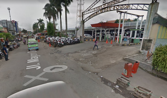 Lokasi pertemuan ojek di Bogor (Foto: Google Street View)