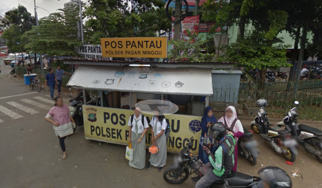 Pos Pantau Pasar Minggu (Foto: Google Street View)