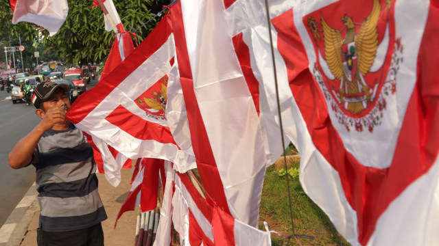 Maraknya Penjualan Bendera Merah Putih (Foto: Fanny Kusumawardhani/kumparan)