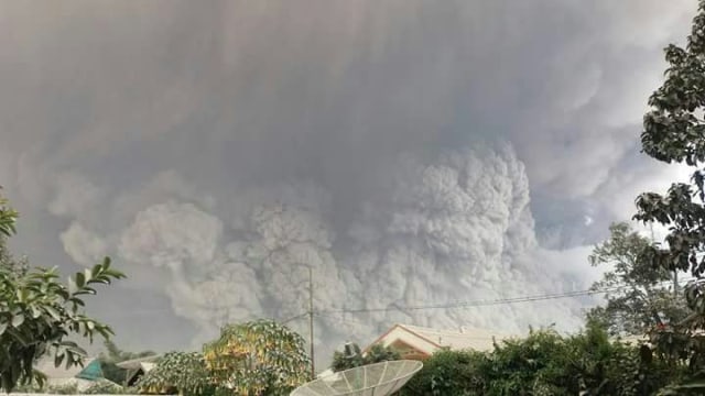 Letusan Sinabung (Foto: Dok. BNPB)