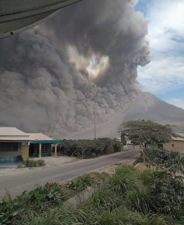 Letusan Sinabung (Foto: Dok. BNPB)