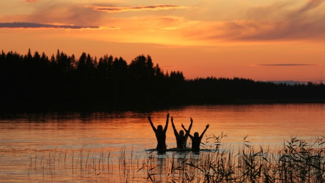 Sunset musim panas Finlandia di jam 3 pagi Foto: visitfinland.com