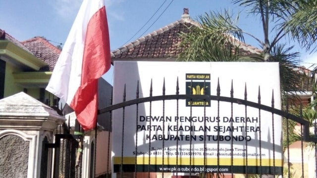 Bendara Indonesia di Kantor DPD PKS  (Foto: Istimewa)