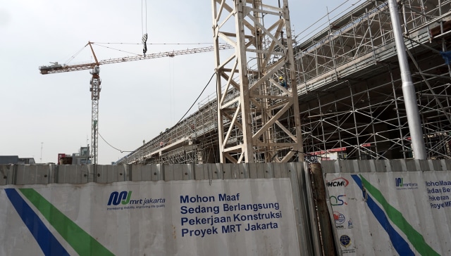 Proyek MRT di Jakarta. (Foto: Aditia Noviansyah/kumparan)
