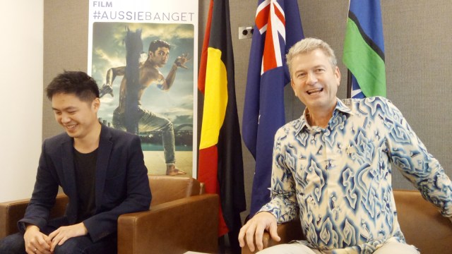 Charles Santoso dan Kuasa Usaha Australia (Foto: Prabarini Kartika/kumparan)