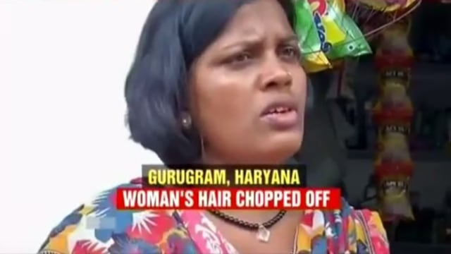 Perempuan yang rambutnya dipotong. (Foto: Youtube Times of India)