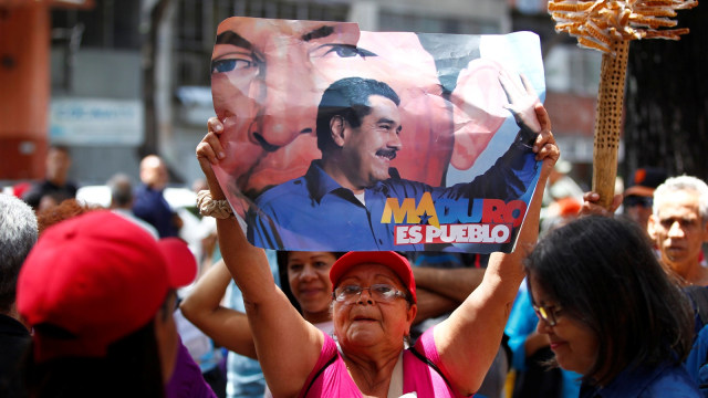 Pendukung pemerintahan President Nicolas Maduro (Foto: REUTERS/Christian Veron)