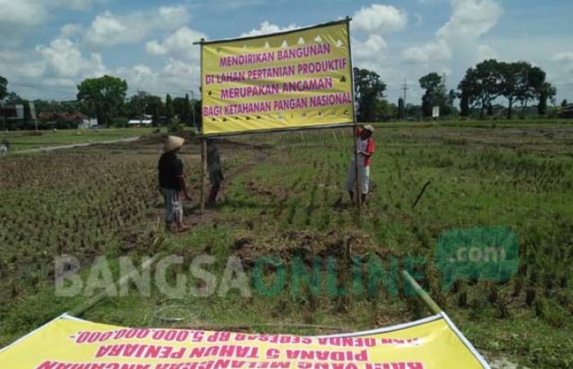 Meski Diprotes Petani, Pembangunan SMPN 3 Kota Blitar di Kelurahan Tanggung Tetap Dilanjut