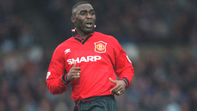 Andy Cole di Manchester United. (Foto: Manchester United)