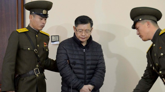 Hyeon Soo Lim dibebaskan (Foto: Reuters/KCNA)