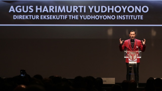 Agus Yudhoyono di Peluncuran Yudhoyono Institute (Foto: Fanny Kusumawardhani/kumparan)