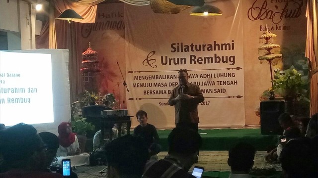 Sudirman Said kongkow bareng relawan Pilgub Jateng (Foto: Wisnu Prasetyo/kumparan)