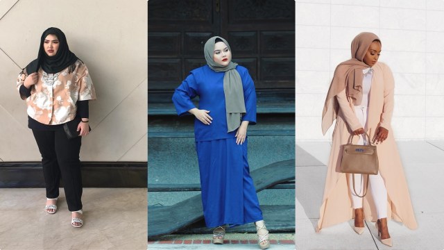 Plus size hijabers (Foto: Instagram/ayshaharun/douxsarah/suhailaalhasany)