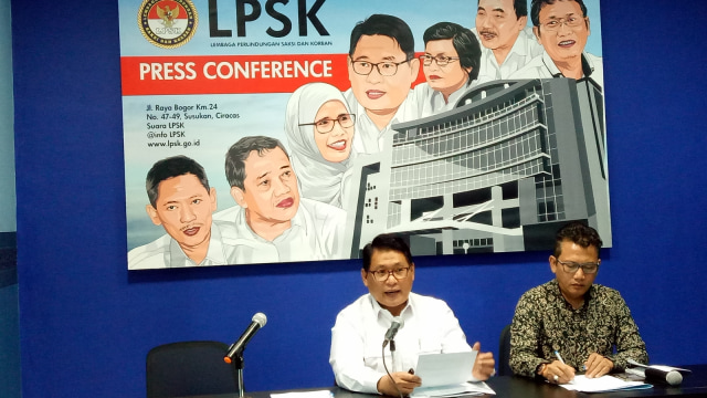 Ketua dan wakil ketua LPSK (Foto: Ferio Pristiawan)