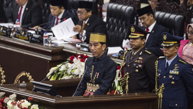 Jokowi dalam Sidang Tahunan MPR/DPR (Foto: Antara/M Agung Rajasa)