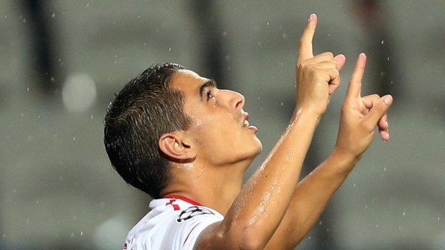 Wissam Ben Yedder menangkan Sevilla. (Foto: Reuters/Osman Orsal)