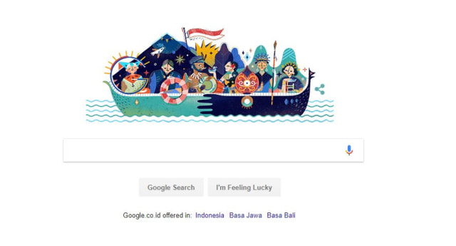 Google Doodle Kemerdekaan RI. (Foto: Google.)