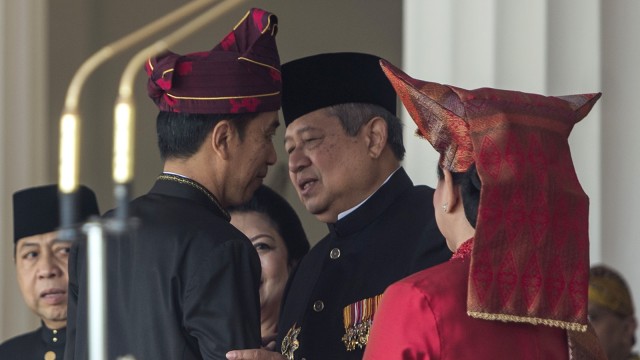 Jokowi dan SBY Foto: Antara/Rosa Panggabean