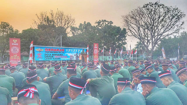 Gerakan 171717 Yonif Para Raider 305/Tengkorak (Foto: Dok Para Raider)