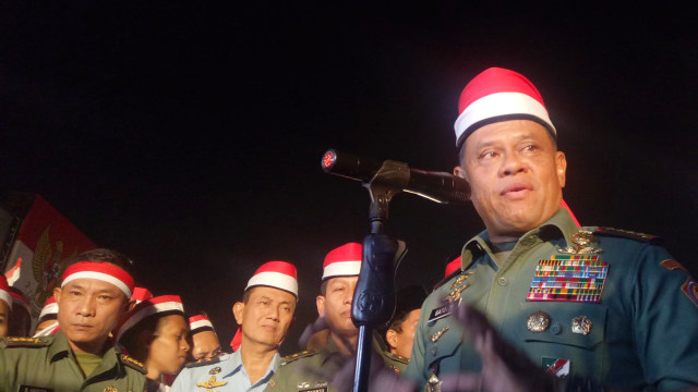 Panglima TNI Gatot Nurmantyo di Cilangkap (Foto: Aprilandika Pratama/kumparan)