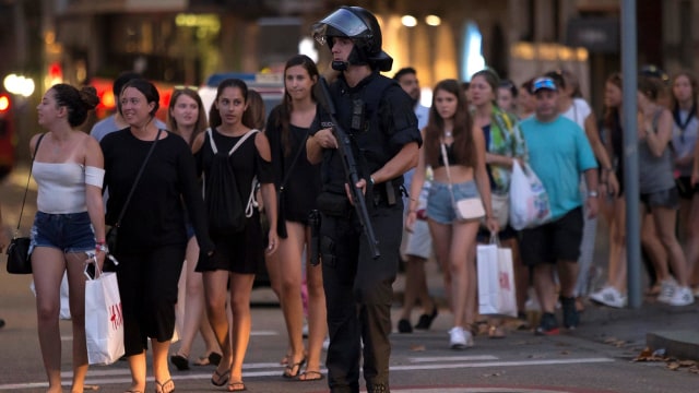 Serangan Teroris di Barcelona (Foto: REUTERS/Stringer)