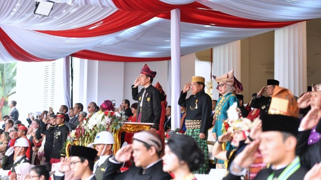 Presiden Jokowi memimpin upacara (Foto: Biro Pers Setpres)