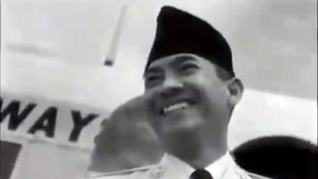 Seruan Presiden Sukarno Foto: Nederlands Instituut voor Beeld en Geluid
